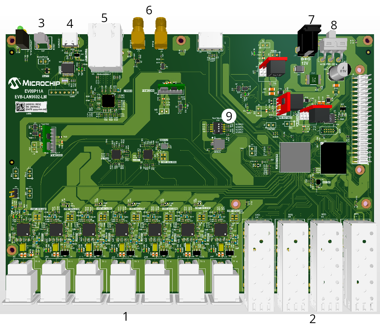 evb lan9692 ev09p11a num