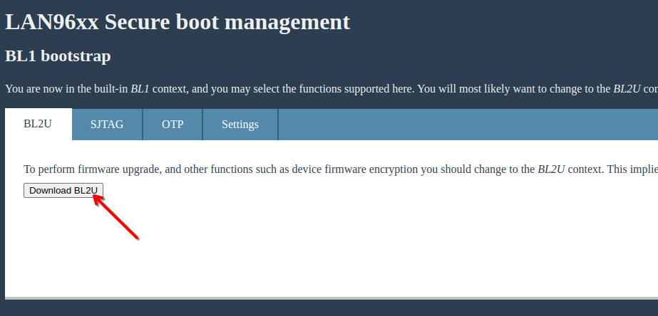 lan966x debrick fwu bl2u dl